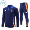 Juventus Training Huppari 2024-25 Neljännes Zip Navy - Lasten